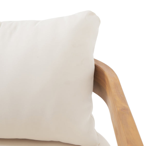 English Elm Christopher Knight Home® - Brooklyn Teak Loveseat & Coffee Table Set - Beige Acacia Wood, Compact Modern Tub Seat, Space-Saving Elegance N770P339705C