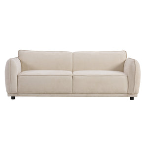 English Elm Christopher Knight Home® - Oslo 84" Boucle 3-Seater Sofa in Beige — Modern Round-Arm Upholstered Comfort, Durable Frame N773IS00031B