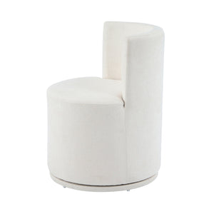 English Elm Christopher Knight Home® - Modern Swivel Upholstered Side Chair In Beige - Stylish, Comfortable, And Space-Saving Design For Any Room N768P331578B