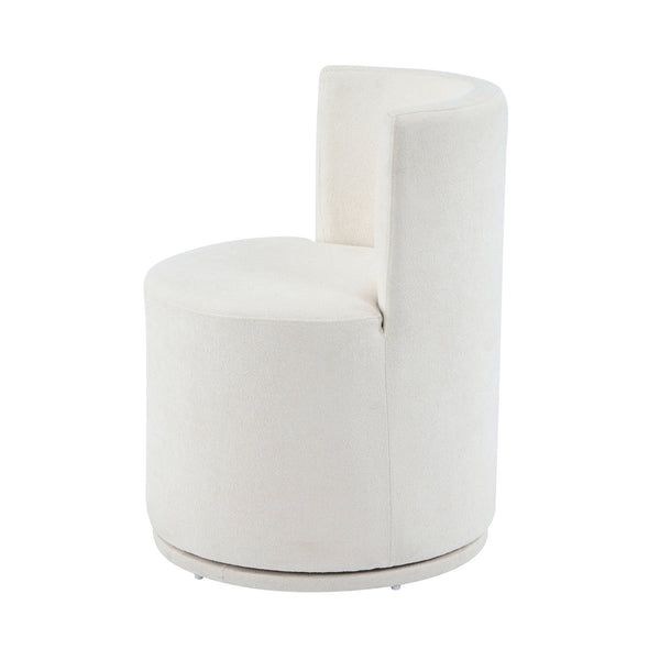 English Elm Christopher Knight Home® - Modern Swivel Upholstered Side Chair In Beige - Stylish, Comfortable, And Space-Saving Design For Any Room N768P331578B