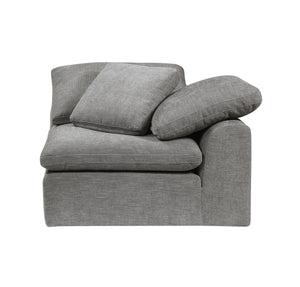 English Elm Naveen Gray Linen Modular Sectional Sofa with Ottoman — Customizable 7-Piece, Plush Foam Seats, Wooden Frame Comfort B2726S00084