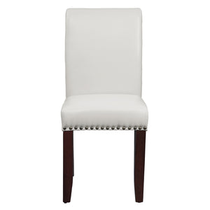OSP Home Furnishings Parsons Dining Chair Cream Faux Leather