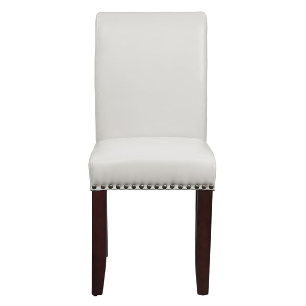 OSP Home Furnishings Parsons Dining Chair Cream Faux Leather