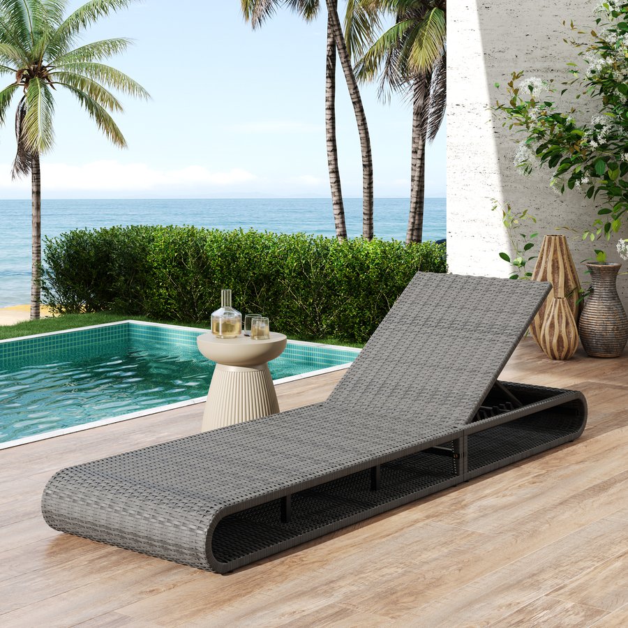 English Elm Christopher Knight Home® - Outdoor Acacia Wood Counter Height Barstool Set of 2 with Curved Backless Seats Rustic Weather-Resistant Grey N772P248136G