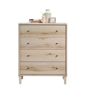 English Elm 4-Drawer Chest In Warm Brown - Versatile Storage Solution For Bedrooms, Living Rooms & Entryways B356P402796