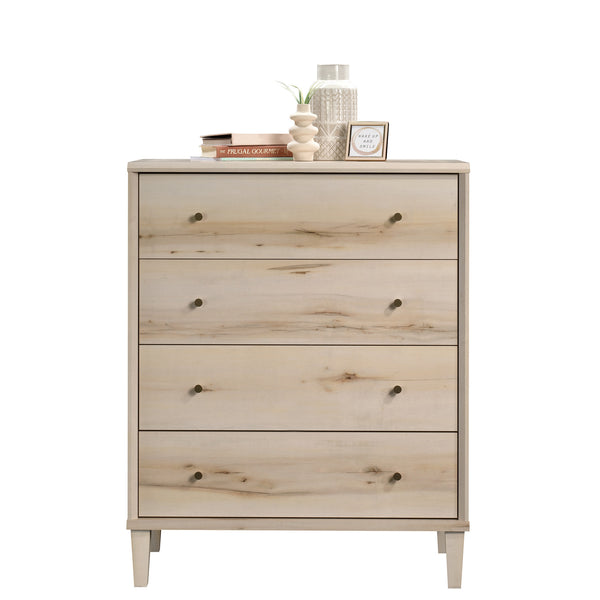 English Elm 4-Drawer Chest In Warm Brown - Versatile Storage Solution For Bedrooms, Living Rooms & Entryways B356P402796