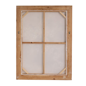 English Elm 35.4x47.2x1.2" Hand-painted Floral Canvas with Rustic Fir Frame for Farmhouse Walls W2078P481782