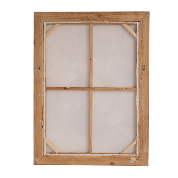 English Elm 35.4x47.2x1.2" Hand-painted Floral Canvas with Rustic Fir Frame for Farmhouse Walls W2078P481782