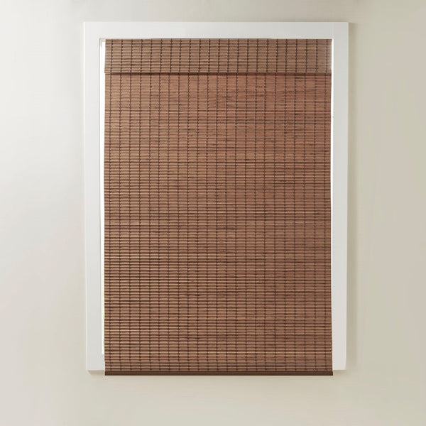English Elm Bamboo Light Filtering Roman Shade 64"L - Eco-Friendly, Privacy Enhancing, Easy Install Window Treatment B035129696