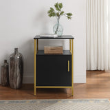 OSP Home Furnishings Modern Life Utility Table Black