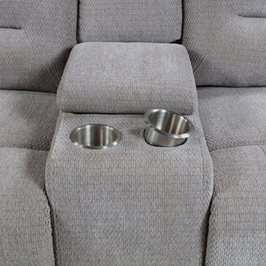 English Elm Chelan Plush Sofa and Loveseat Set with Sloped Arms for Contemporary Living Rooms B062S01730