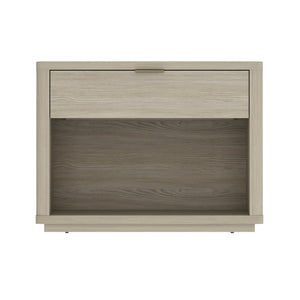 English Elm Evelyn 32" Nightstand In Natural Finish - Modern Minimalist Design With 1 Drawer & Open Shelf Storage B365P398519