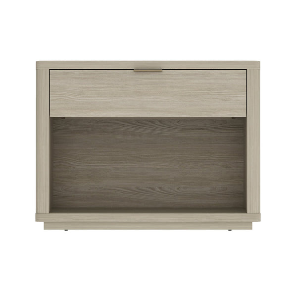 English Elm Evelyn 32" Nightstand In Natural Finish - Modern Minimalist Design With 1 Drawer & Open Shelf Storage B365P398519
