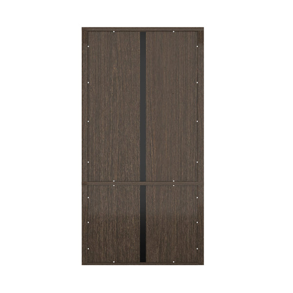 English Elm Rivington 40" Bookcase Cabinet with Soft-Close Doors, 4 Open Shelves, Adjustable Storage Appeal Walnut B365S00019