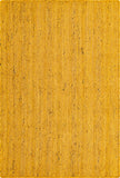 Unique Loom Braided Jute Dhaka Hand Braided Solid Rug Yellow,  4' 1" x 6' 1"
