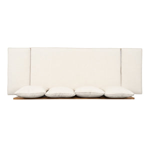 English Elm Christopher Knight Home® - Outdoor Acacia Daybed Sofa with Foldable Arms, Rust‑Resistant Teak Frame & UV‑Proof Beige Cushions N779P249303T