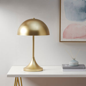 INK+IVY Bryson Modern/Contemporary Dome-Shaped 2-Light Metal Table Lamp II153-0148 Gold