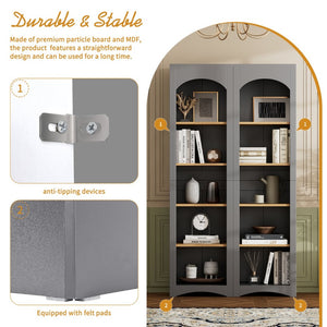 English Elm On-Trend 3-Piece Rustic Farmhouse Entertainment Center For Tvs Up To 70", Versatile Storage Solution N721S000045E-GIGA