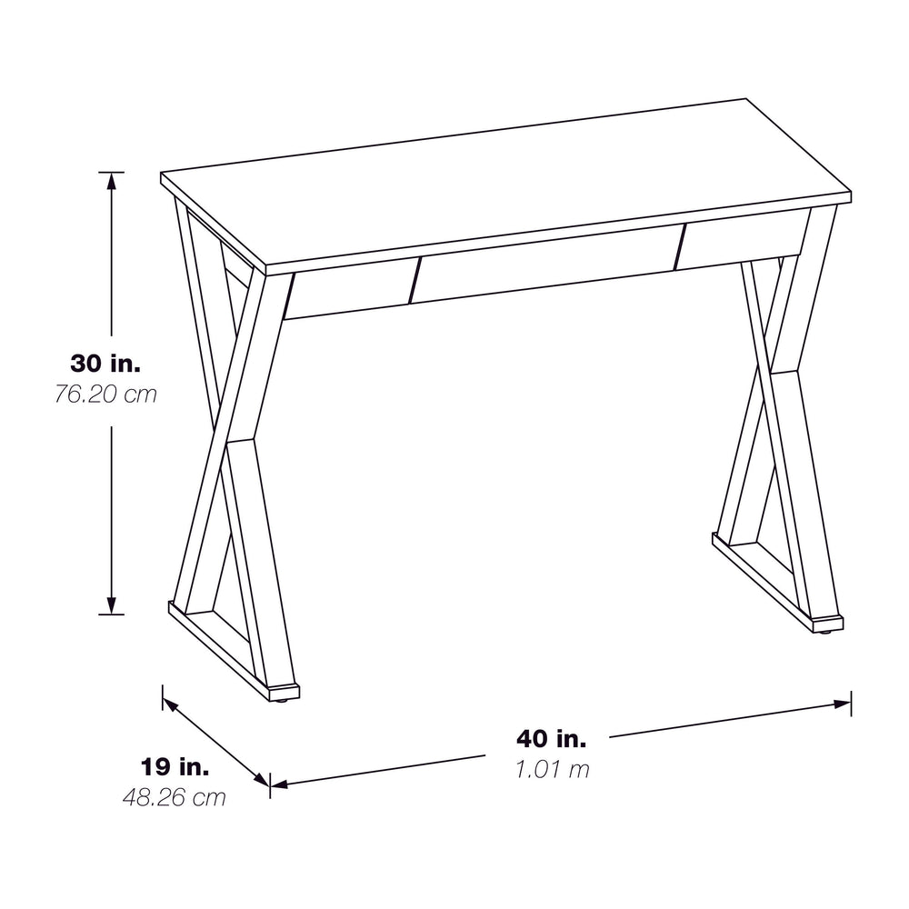 OSP Home Furnishings Marna Writing Desk Black