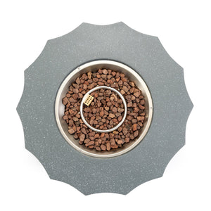 English Elm 36" Propane Fire Pit Table 50000 BTU Gray MgO Concrete Round with Lava Rocks, Pulse Ignition, Cover W853P277120