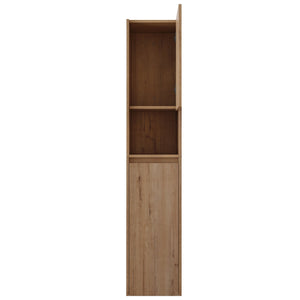 English Elm 12" Bathroom Side Cabinet - Modern Float Mount, Soft Close Doors & Reversible Design For Space-Saving W999S00375