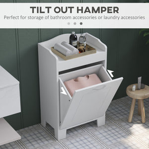 English Elm Out Freestanding Bathroom Storage Cabinet with Pull-out Basket and Open Shelving T3971P384691
