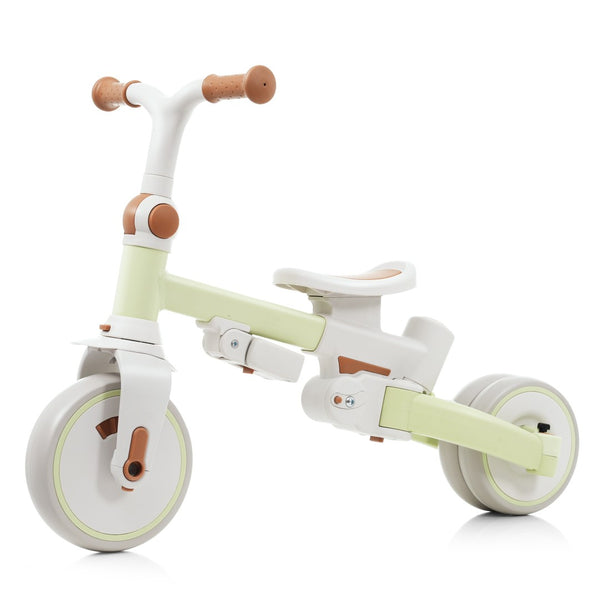 English Elm 7 in 1 Convertible Toddler Trike Aluminum Foldable Push Bike with Canopy for Ages 1 to 6 Green N726P248345L
