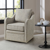 Brianne Transitional Wide Seat Swivel Arm Chair