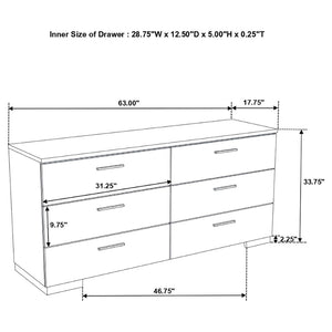 English Elm Hemlock Queen Bedroom Set Rustic Warm Brown Platform Bed Dresser Nightstand Mirror B062S01507