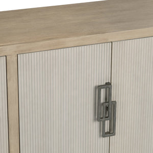 Crestview Collection Transitional Media Sideboard - Modern Storage Solution With Antique Nickel Accents For Your Living Room Tan Solid Wood Cvfdr1217