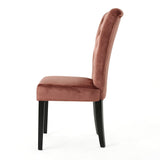 Christopher Knight Home® - Noble House - Venetian Tufted Blush velvet Dining Chair