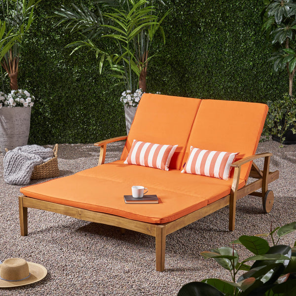 English Elm Christopher Knight Home® - Perla Double Chaise Lounge - Stylish Outdoor Seating With Adjustable Comfort & Weather-Resistant Design 63357.00ORG