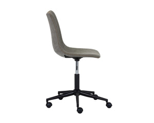 Sunpan Cal Office Chair - Stylish Mid-Century Design with Adjustable Height and Smooth Mobility for Comfort Antique Grey