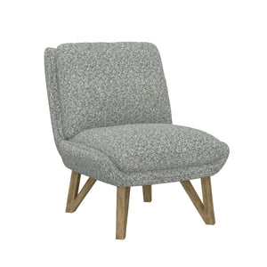 English Elm Wallace & Bay - Gray Armless Accent Chair — Pewter Contemporary Solid Wood Seat, Low-Maintenance, Stylish Home Accent B2709P212456