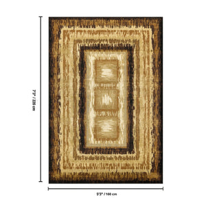 English Elm Bristol Abstract Multi-color Area Rug Low Pile Living Room Accent 5x7 Floor B186P452304