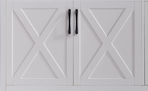 English Elm Tv Cabinet Set - Modern White Multifunctional Media Wall With Two Sideboards For Stylish Storage W1162S00017-GIGA