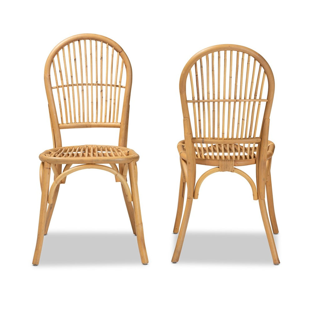 English Elm Mid-century Modern Mahogany Wood Counter Stool with Woven Rattan Back Panel B2750P470059
