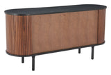 Koriana Sideboard Black & Walnut 110296 Zuo Modern