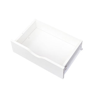 English Elm 4 Layer Salon Storage Cabinet with 2 Dryer Holders, 4 Drawers & Raised Legs — Stylish Hair Stylist Organizer for Salon & Home W331P248070