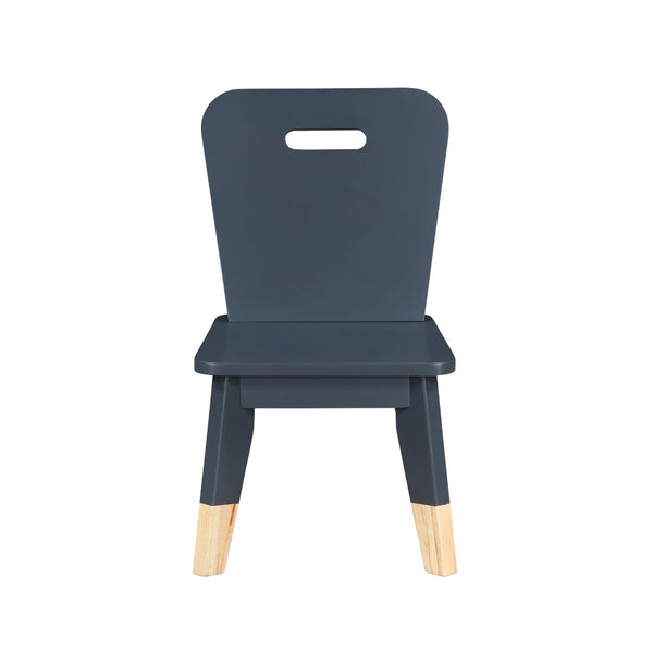 English Elm Navy Wood Frame Kids Activity Table Set Seats Four for Playroom or Homework Space B011P462894