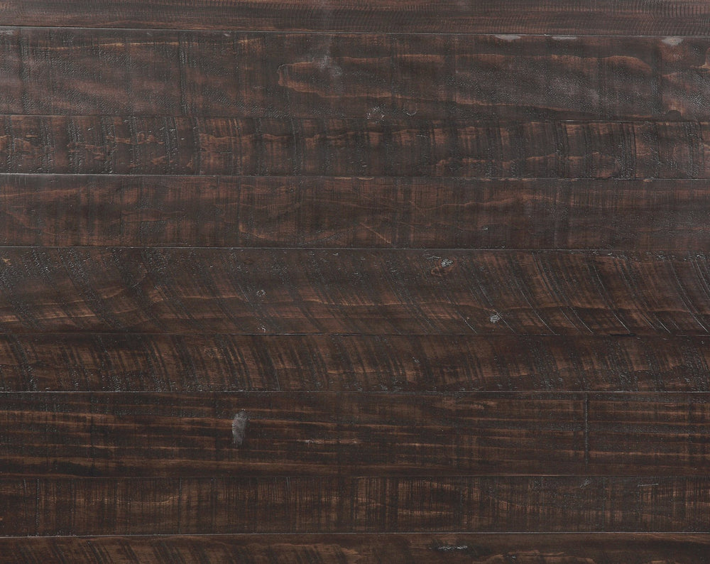 English Elm Wallace & Bay - Wallace Mountina Brown & White Bench — Solid Wood Country-Style 59" Seat, Dark Mocha & Antique White Finish B2709P212384