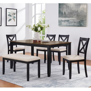English Elm Dining Chairs Set of 4 Rubberwood Frame Linen Seat Modern Ergonomic Kitchen Side W1998P336527