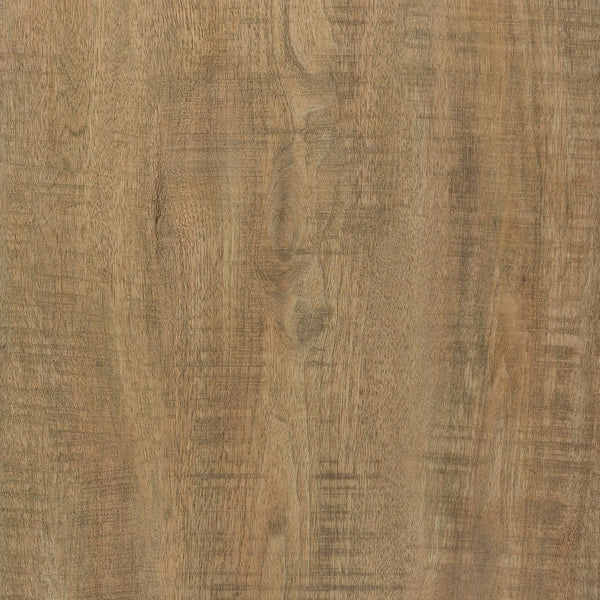 English Elm Square Engineered Wood Cocktail Table Matte Black Pedestal Base Modern Living Room B016P469815
