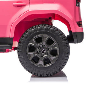 English Elm Lexus Gx550 Two Seat Kids Ride on with 24v Power Remote Control and Suspension Pink W1578P416225