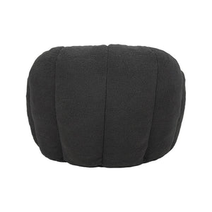 English Elm Bean Bag Lounge Chair Faux Fur Memory Foam Armrests Ergonomic Seat for Adults Dark Gray W2200P239870