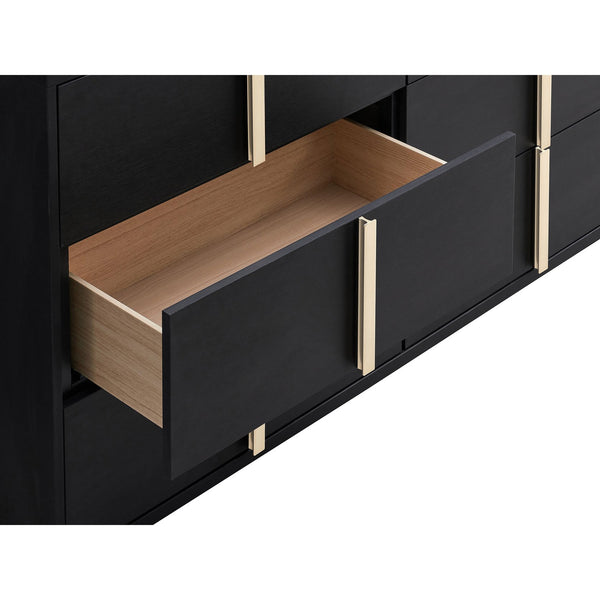 English Elm Medici Black 6-Drawer Dresser - Modern Storage Solution With Stylish Design & Ample Space For Essentials B062P353273