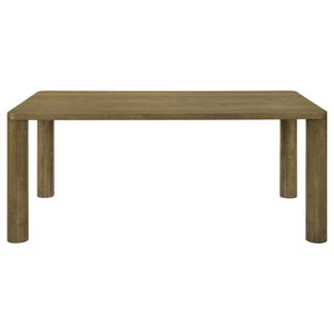 English Elm Sexton Farmhouse Rectangular Dining Set Seats Four with Upholstered Chairs B062S01457