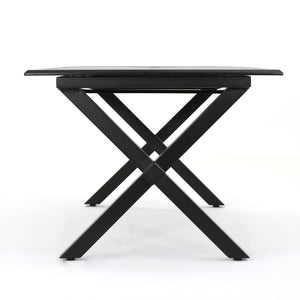 English Elm Christopher Knight Home® - Outdoor Expandable Cast Aluminum Rectangular Dining Table - Elegant, Weather-Resistant Design! N768P348384B