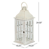 Christopher Knight Home® - Noble House - Hooven Coastal Handcrafted Mango Wood Decorative Lantern