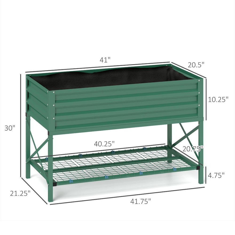 English Elm Self-draining Elevated Fir Wood Planter with Lattice Trellis for Backyard Gardens T3971P422625